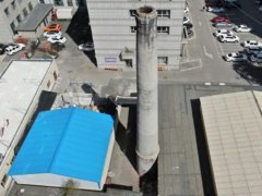 吉林某醫(yī)院鍋爐煙囪檢測(cè)
